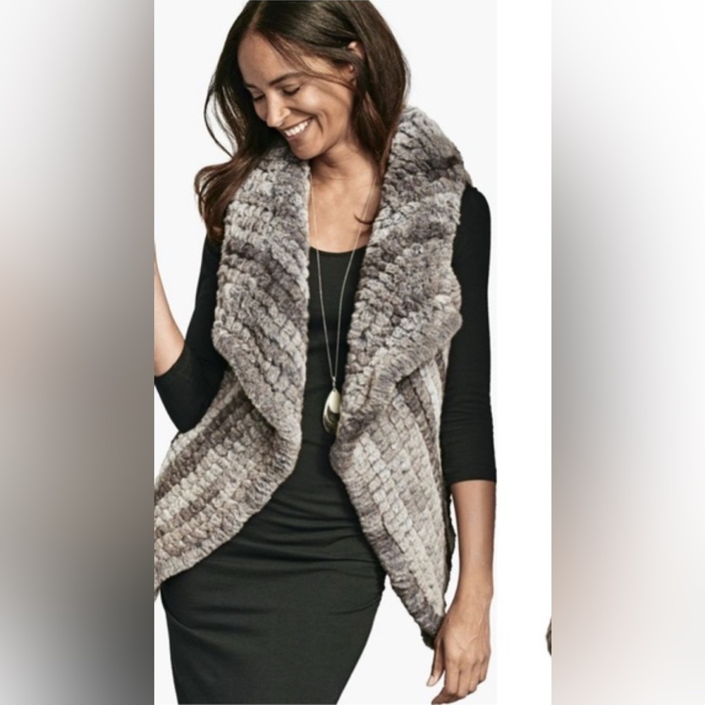 Johnston & Murphy Women's Textured Gray Sweater Vest